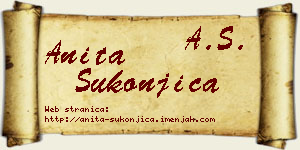 Anita Sukonjica vizit kartica
